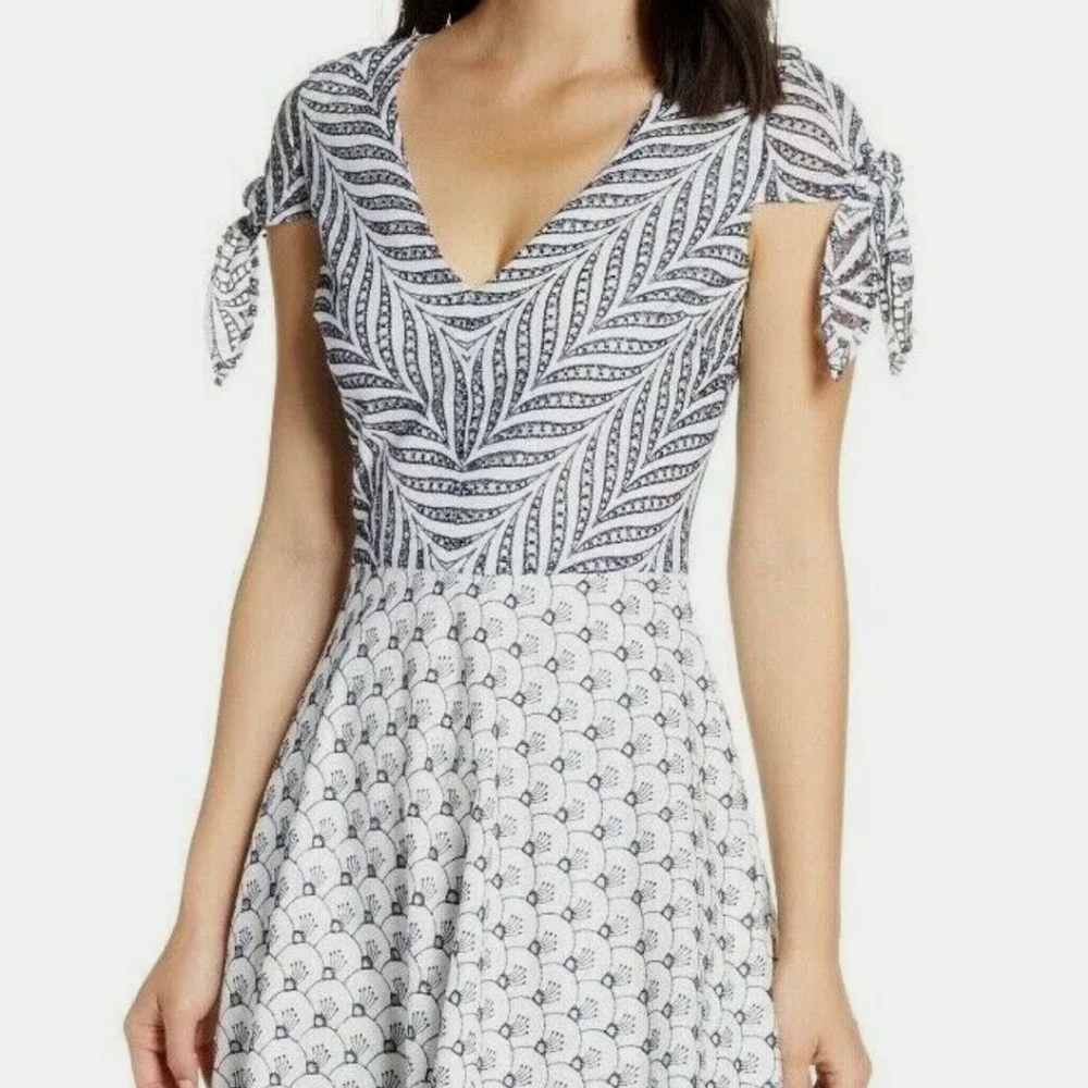 BADGLEY MISCHKA MARK & JAMES EYELET DRESS
